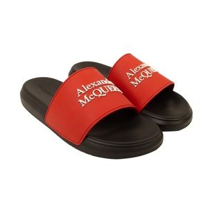 Alexander McQUEEN Pool Slide in Red/Black